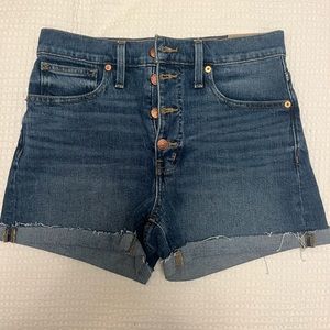 NWT Madewell high waisted denim shorts